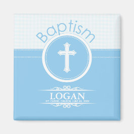 Anpassade, Guds Baptism - Blåbarn Magnet