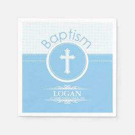 Anpassade, Guds Baptism - Blåbarn Pappersservett