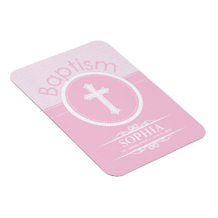 Anpassade, Guds Rosa Flickbarn Magnet