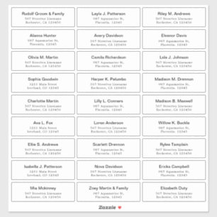 Anpassade Guest Adressetiketters-dekal Klistermärken