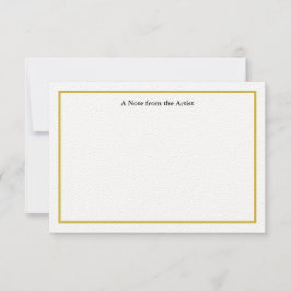 Anpassade Guld Artist Tackkort-kort Tack Kort