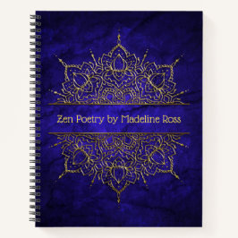 Anpassade Guld Mandala Poetry Journal