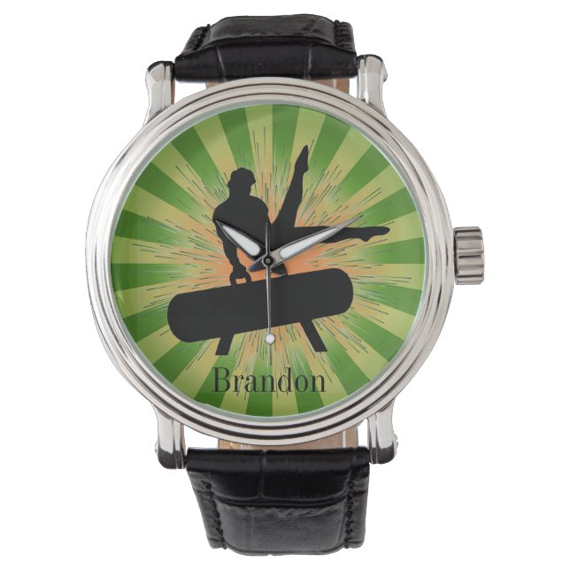 Anpassade Gymnastics Design Watch Armbandsur (Framsida)