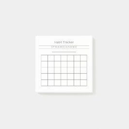 Anpassade Habit Tracker Post it Notes 3" x 3" Post-it Block