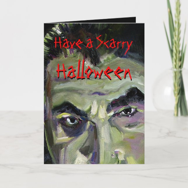 Anpassade Halloween DRACULA-kort Ginett Kort (Framsida)