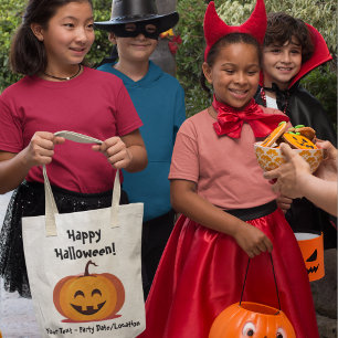 Anpassade Halloween fest Tote Bag Tygkasse