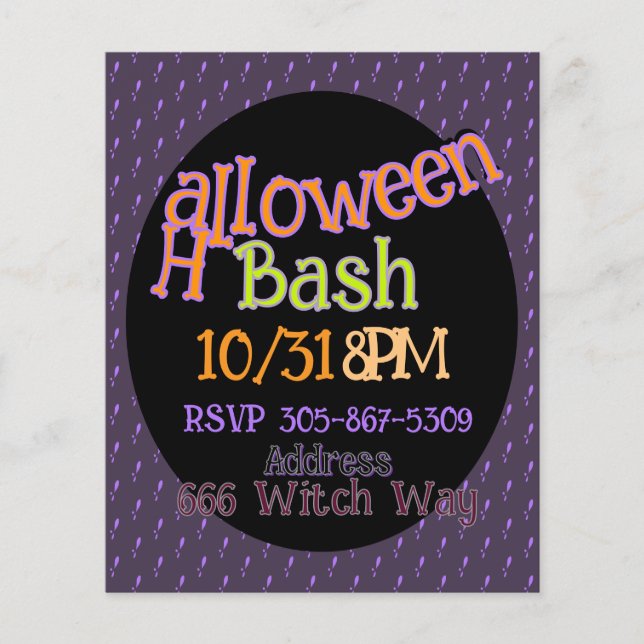 Anpassade Halloween Flyer (Framsidan)