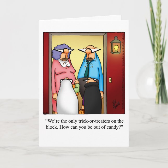 Anpassade Halloween-hälsningskort Kort (Framsida)