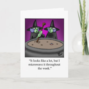 Anpassade Halloween Humor-hälsningskort Kort