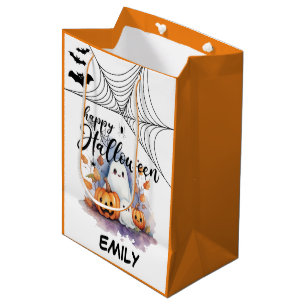 Anpassade Halloween Medium Bus eller godis Bag
