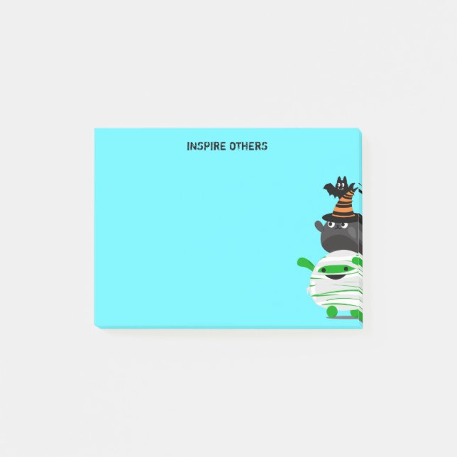 Anpassade Halloween - Mochi mammaledare Post-it Block (Framsida)