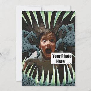 Anpassade Halloween Monster Mouth Inbjudningar