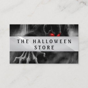 Anpassade Halloween Scary Skull Visitkort