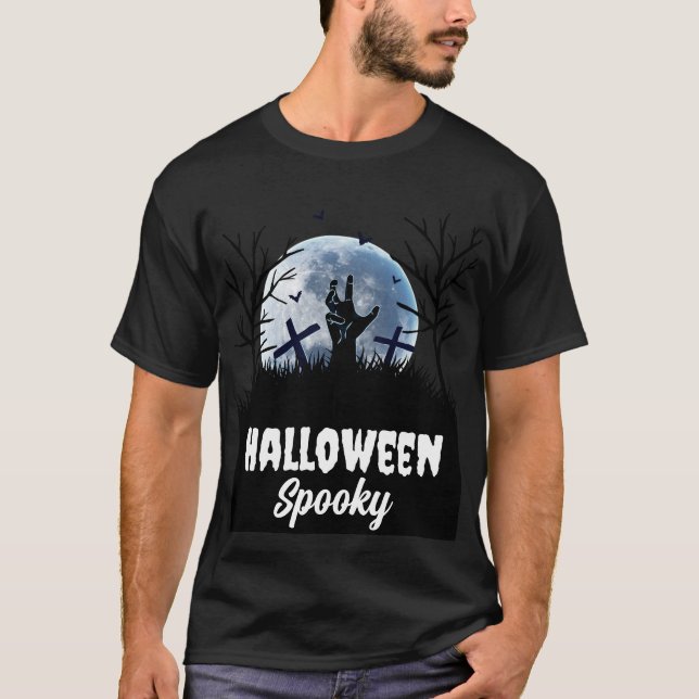 Anpassade Halloween-scenskiktsskift T Shirt (Framsida)