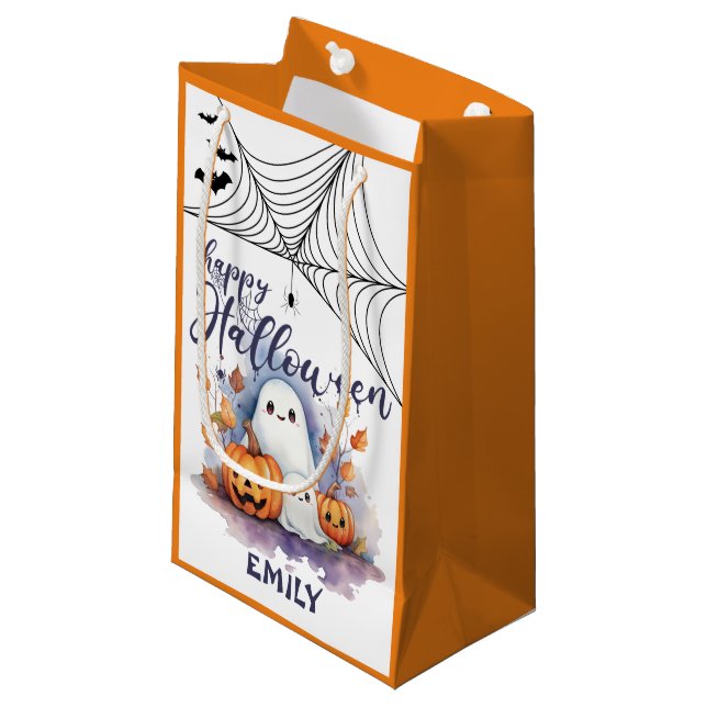 Anpassade Halloween Small Bus eller godis Bag (Framsidan Vinklad)