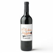 Anpassade Halloween-vinetiketter