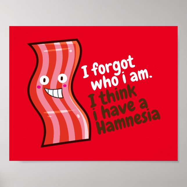 Anpassade Hamnesia T-Shirt Poster (Framsidan)