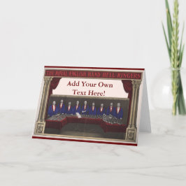 Anpassade Hand Bell-hälsningskort Kort