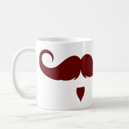 Anpassade Handlebar Mustache Kaffemugg