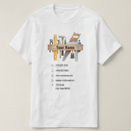 Anpassade handyman carpenter verktyg t shirt