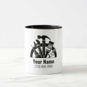 Anpassade handyman verktyg mugg