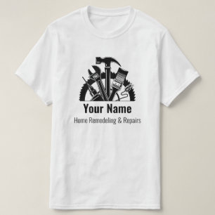 Anpassade handyman verktyg v2 t shirt