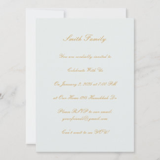 Anpassade Hanukkah Inbjudningar