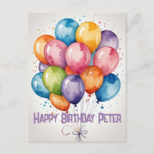 Anpassade "Happy Birthday"-ballonger inbjuder vyko