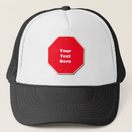 Anpassade Hat - Red Stop Sign Keps