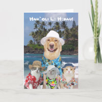 Anpassade Hawaiian Gul lab & Kattunge Birthda