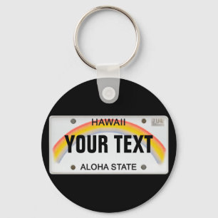 (Anpassade) Hawaiiansk licensskylt Nyckelring