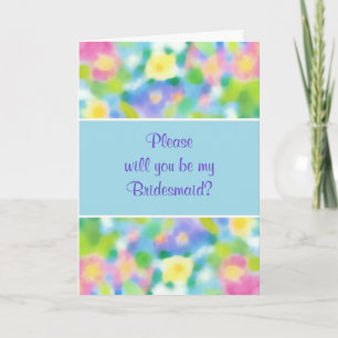Anpassade Hazy Primroses Bridesmaid-inbjudan Inbjudan