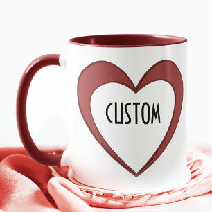 Anpassade Heart Mugg