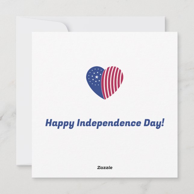 Anpassade Heart of America Julkort (Baksida)