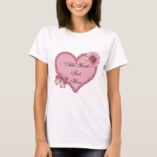 Anpassade Heart of Kärlek Baby Doll T T-shirt