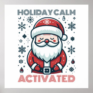 Anpassade Helgdag Lugn Santa Poster