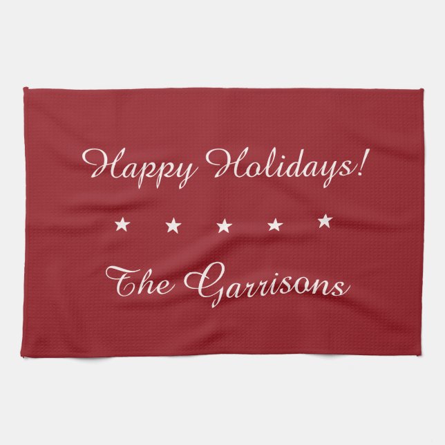 Anpassade Helgdagar handduk Kökshandduk (Horisontell)