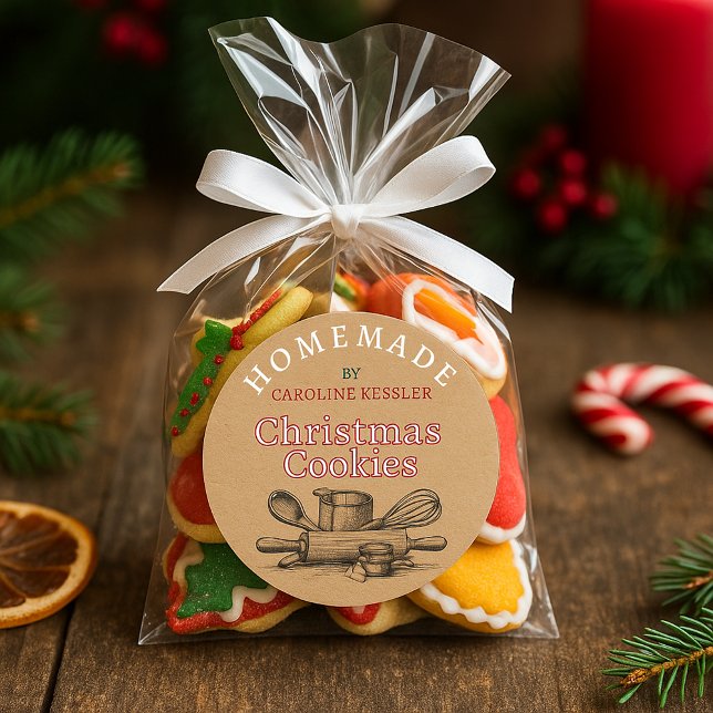 Anpassade Hemgjorda Julgodis Etikett Rulle (Skapare uppladdad)