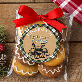 Anpassade Hemmagjorda Julgodiskakor Etikett Rulle