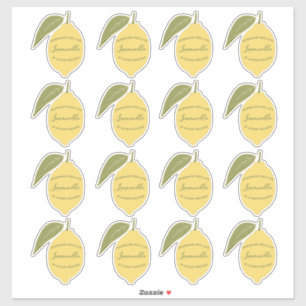 Anpassade Hemmagjorda Limoncello Etikett Citrondek