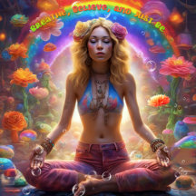 Anpassade Hippie Bohemian Zen Meditation