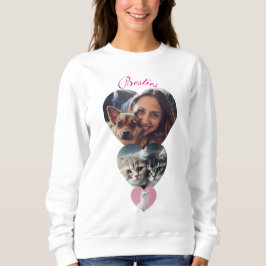 Anpassade Hjärtformad foto för Djurälskare T Shirt