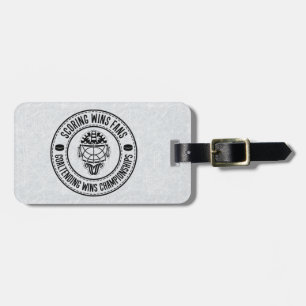 Anpassade Hockey Goalie Design Luggage Tag Bagagebricka