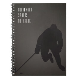 Anpassade hockey ı-bärbar dator anteckningsbok med spiral