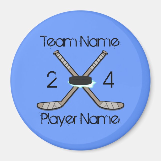 Anpassade Hockey Magnets Magnet (Framsidan)