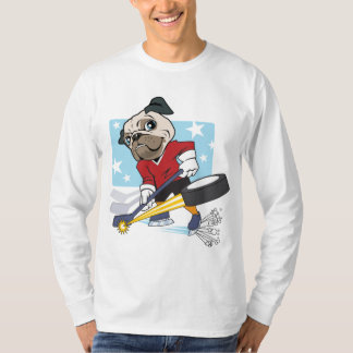 Anpassade Hockey Pug T-shirt
