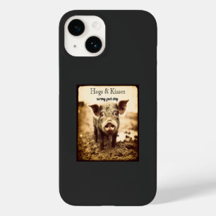 Anpassade Hogs & Kisses Sepia Farmhouse Boutique