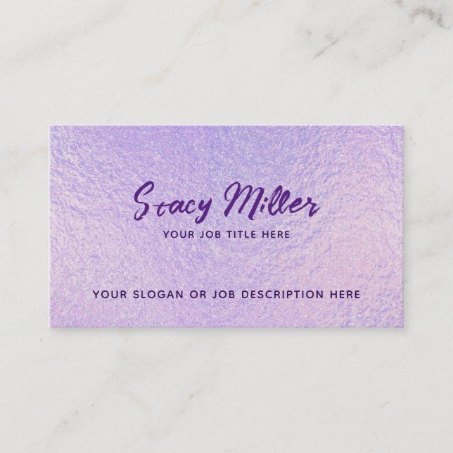 Anpassade Holografiska Affärskort Visitkort (Framsida)