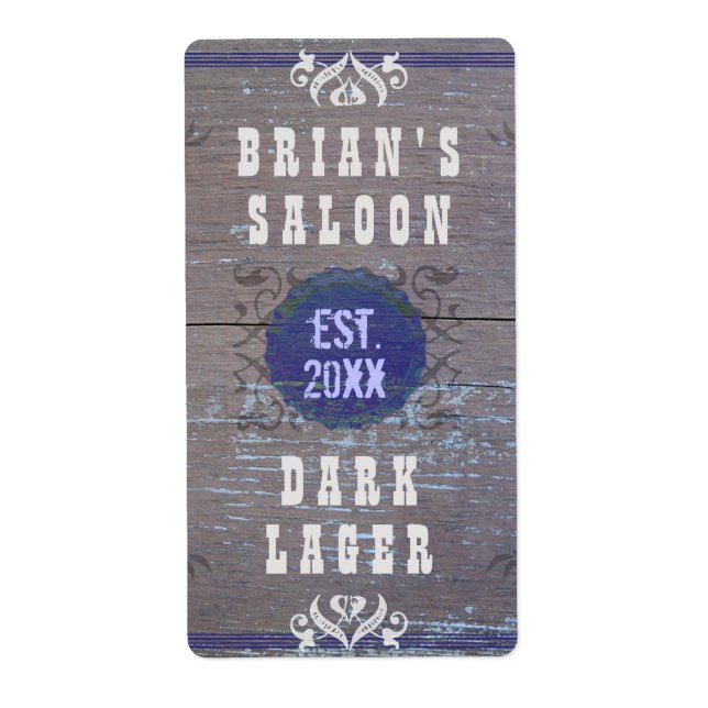 Anpassade Home Brewer Beer Saloon Fraktsedel (Framsidan)
