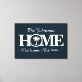 Anpassade HOME South Carolina Canvastryck